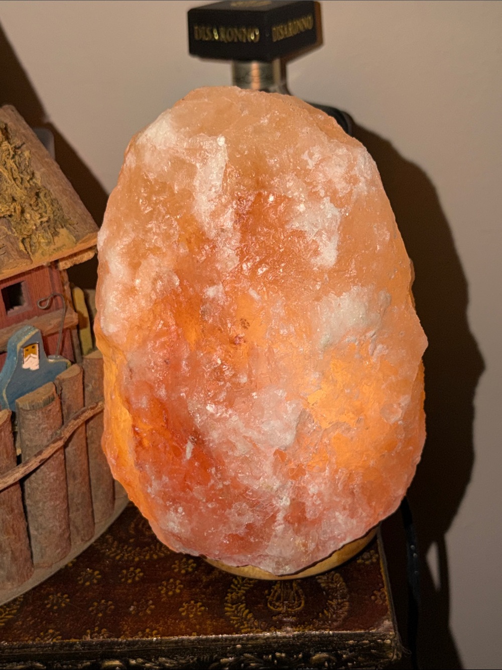Himalayan Salt Lamp huge adjustable lamp goes from low to highWarm Orange Glow